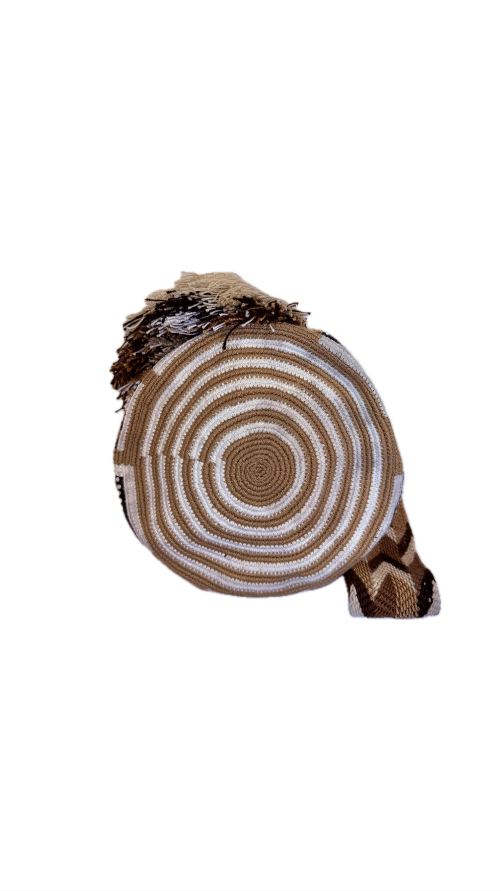 Wayuu Mochila Bag – Handwoven Boho Crossbody (Desert Eclipse & Golden Earth)