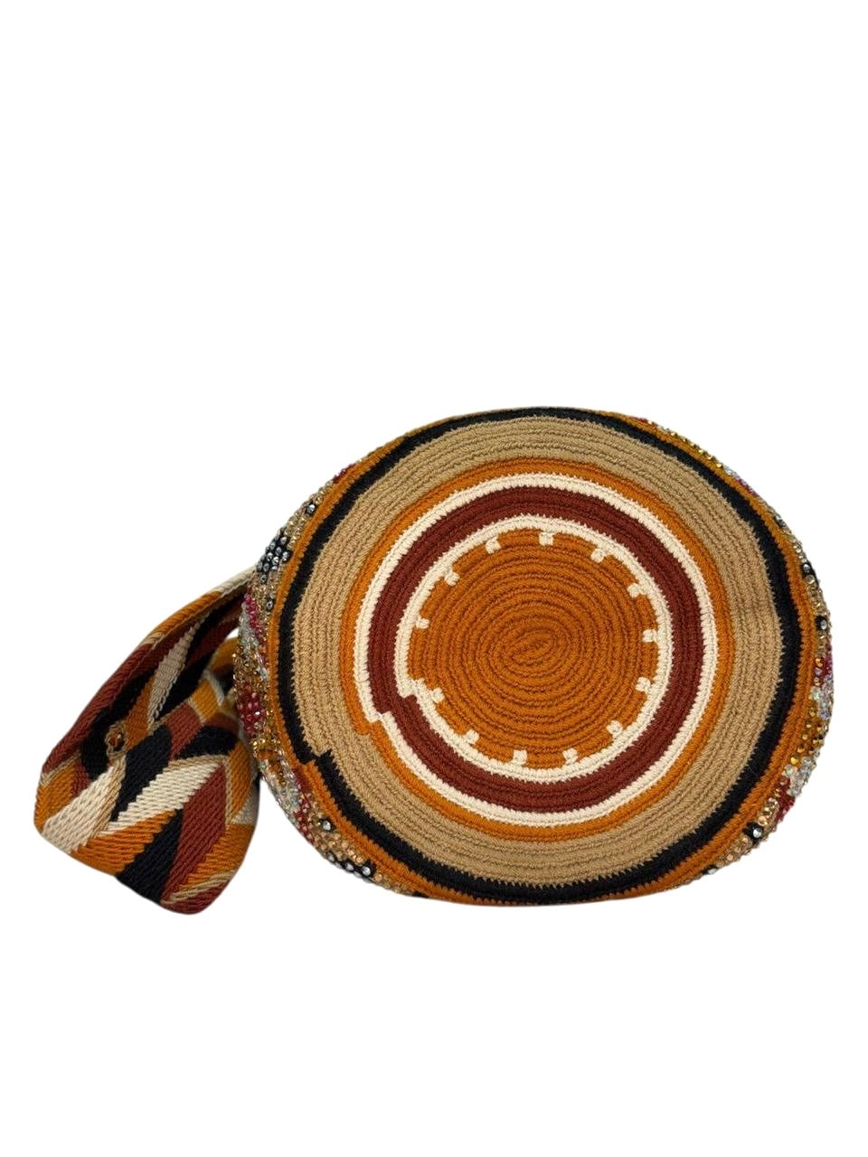 Wayuu Mochila Bag – Handwoven Boho Crossbody (Condor Nest & Golden Peaks)