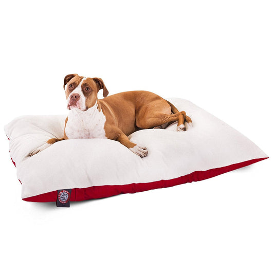 36x48 Red Rectangle Pet Dog Bed By Majestic Pet Products Large - Aurora