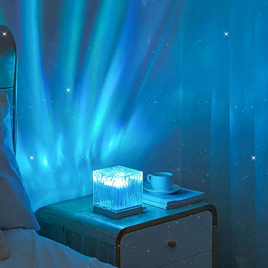 Frutiger Aero RGB Bedroom Nightlight - Frutiger Aurora LED Projector - Aurora