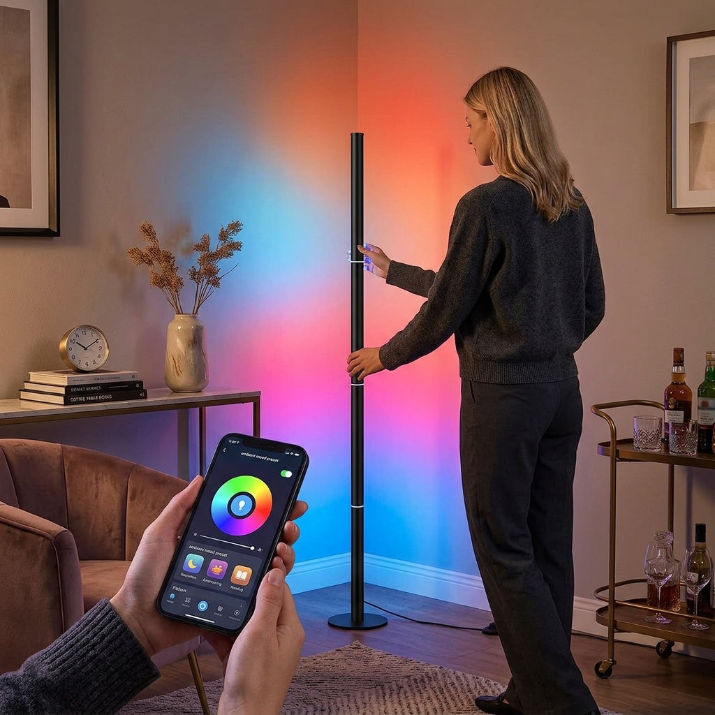Designed to disappear into corners